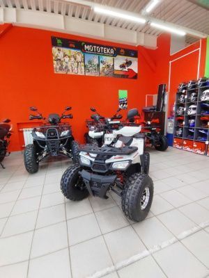 Квадроцикл подростковый Zuumav (Зуумав) HUNTER 150 PRO белый (машинокомплект)