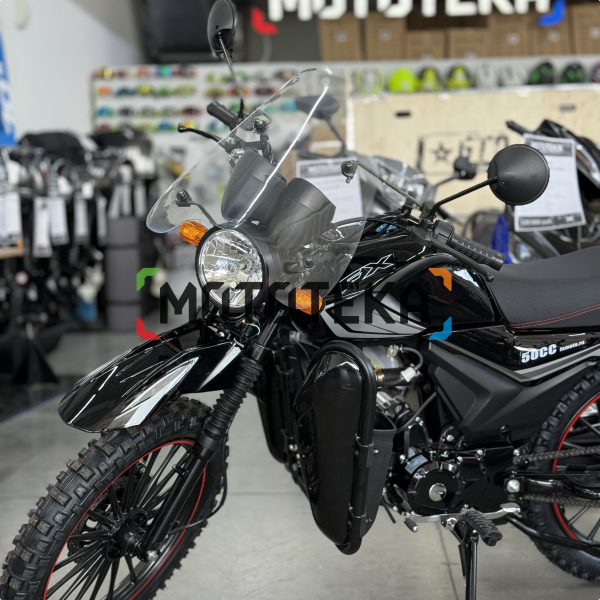 Мопед FXMOTO (ФХМото) FX - 50 (А26) OFF ROAD 50 (125) чёрный глянцевый | Мототека